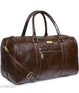 Sac de voyage en forme de baril à motif alligator avec sangle amovible, grande capacité, style classique, unisexe, prêt à être expédié - Product Image 1