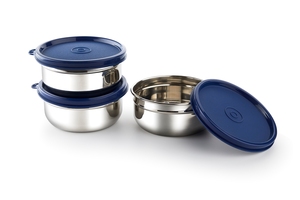 Stylish stainless steel tiffin <b>lunch</b> <b>box</b> with multiple compartments leak resistant food storage container for office school use - Product Image 2