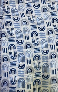 Peignoir Kimono en Coton pour Femme, Imprimé Bleu, Léger, avec Ceinture, Idéal pour Spa et Hôtel - Product Image 6