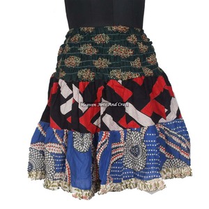 Girl Gypsy <b>Patchwork</b> Mini Rara Hippy Boho Festival <b>Skirt</b> Boho Style Women Cotton Patch Work 20 Inch Mini Patch Work <b>Skirt</b> Boho - Product Image 5