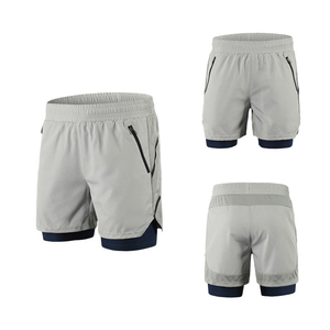 Pantalones Cortos Deportivos de Doble Capa de Alta Calidad, Lisos, para Invierno, para Hombre, a Bajo Precio, para Adultos - Product Image 2