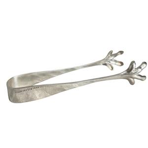 Pinzas para hielo vintage plateadas, pinzas de acero inoxidable con forma de garra de pájaro, ideales para servir azúcar en cubos, perfectas para el hogar, bares y fiestas. - Product Image 1