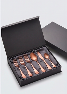Ensemble de couverts en cuivre moderne, finition mate, résistant à la rouille, parfait pour les occasions de mariage et la vaisselle de cuisine - Product Image 6