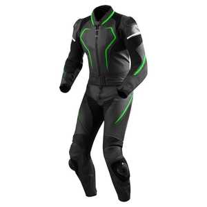Trajes de motociclismo de cuero vacuno con estampado de talla grande y mangas largas para carreras de motos - Product Image 3