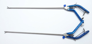 Porte-aiguille laparoscopique, 2 pièces, 5mm x 330mm, à mâchoires droites, instruments chirurgicaux réutilisables - Product Image 3