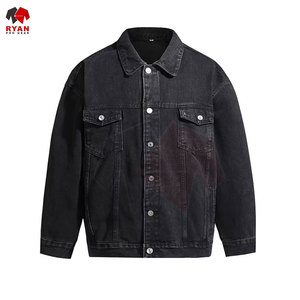 เสื้อแจ็คเก็ตยีนส์ผู้ชายติดกระดุมด้านหน้า ออกแบบเองได้ รับผลิตแบบ OEM ODM สไตล์คลาสสิก แฟชั่นลำลอง - Product Image 4