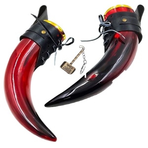 Cuerno para beber tallado Natural hecho a mano personalizado ecológico estilo vikingo búfalo Animal jarra para cerveza - Product Image 6