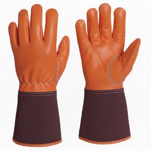 Industrial Grade Leather Welding Gloves Heat Resistant Fireproof Gloves for Welding and Metal Work - Product Image 6
