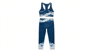 Conjunto de Yoga para Mujer, Diseño a Cuadros, Transpirable, de 2 Piezas, Cintura Alta, Ropa Deportiva para Gimnasio y Fitness, Última Moda - Product Image 4