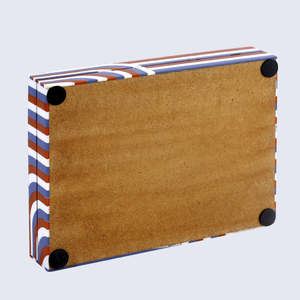 Moderna Caja de Joyería Rectangular con Grabado Floral, Caja de Regalo Personalizada para Guardar Anillos y Pendientes para Navidad - Product Image 2