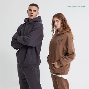 Tenues Chaudes pour Femmes et Hommes – Ensembles de Vêtements Automne-Hiver – Survêtements Chauds à Col Montant et Fermeture Éclair – Sweat-shirts pour Hommes - Product Image 1