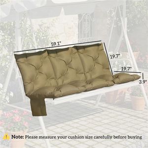 Cojín Beige para Columpio de Exterior, Cojín Cómodo para Banco de Exterior - Product Image 6