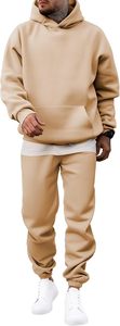 Men 2 Piece Hoodie Tracksuit <b>Jogger</b> Sweatpants Set Casual Sportswear for Gym Jogging - Product Image 2