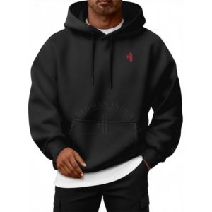 <b>Hoodie</b> <b>Sherpa</b> Lined Thick Oversized Men <b>Sherpa</b> Fleece Half Zip <b>Hoodie</b> Fleece Jacket Windbreaker Tactical Plaid Check 500GSM Flee - Product Image 1