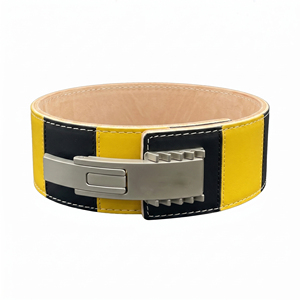 Adjustable Lever Belts Cowhide Leather Waist <b>Support</b> Adjustable Lever Belt Strength Training Weightlifting Lever Belts - Product Image 3
