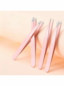 Nouvelles Pinces à Épiler Tendance en Promotion pour Isolation des Cils, à Pointe Courbe en Acier Inoxydable, Personnalisables avec Pointe en Fibre pour Extensions de Cils - Product Image 6
