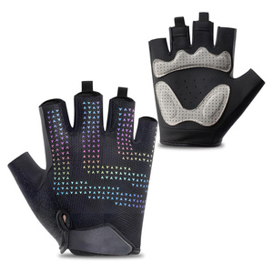Fashion Half-Finger Cycling Gloves Non-Slip Moisture Wicking Breathable Nylon Material Unisex for Outdoor Indoor Sports Fitness - Product Image 1