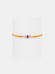 Bracelet Rakhi unisexe plaqué argent Seaila avec inscription « Bond of Love » – Élégant cadeau Raksha Bandhan pour frère, produit en gros - Product Image 4