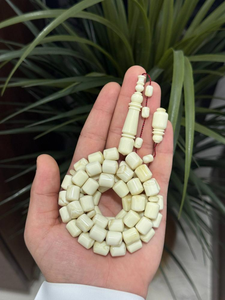 Perles de prière islamiques en résine de luxe, écologiques, peintes à la main, chapelet musulman fait main, collection Ramadan - Product Image 2
