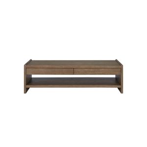 Tavolino da Cocktail Cocoa con 2 Cassetti e Piano in Legno, Eleganti Tavolini da Caffè - Product Image 4