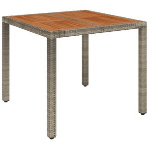 Ensemble de salle à manger de jardin en polyrotin gris avec repose-pieds réglables standard, mobilier de patio - Product Image 4