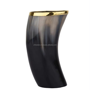 Jarra de Cuerno para Beber Estilo Animal de Alta Calidad, Impermeable, con Asa, Acabado Pulido, para Cerveza, Hidromiel y Bebidas Tradicionales - Product Image 1