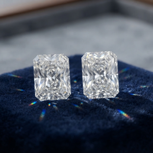 Paire de diamants de laboratoire taille Radiant, couleur EF, clarté VS1, 5.00 CTW, certifiés IGI, excellente taille, prix de gros - Product Image 1