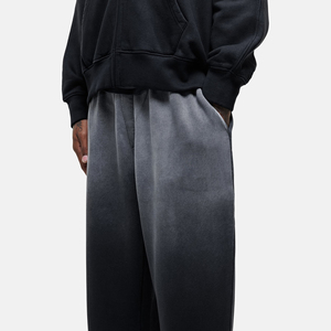 Men's Cotton Sweatpants <b>Elastic</b> <b>Waist</b> Casual Loose Fit Straight Leg Black Breathable Midweight Joggers With Side Pockets - Product Image 6