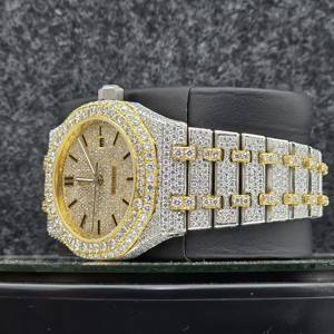 Luxury Hip Hop Automatic Movement Stainless Steel Moissanite <b>Watch</b> Iced <b>for</b> <b>Men</b> Sapphire Crystal Dial 10 Bar Water Resistance - Product Image 3