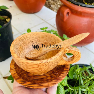 Eco <b>Coconut</b> <b>Cup</b> for Influencer PR Sustainable Handmade Shell Mug Perfect for Social Content by Tradebyd - Product Image 3