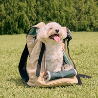 Mochila Transportadora para Mascotas [CAMDOG] Nesta con Correas Ergonómicas, Ventilación de 3 Vías, Cierre YKK, Impermeable, Bolsa de Viaje de Alto Rendimiento para Mascotas