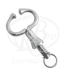 Herramienta de Manejo de Ganado de Acero Inoxidable Reutilizable de Liberación Rápida Bull Holder con Acabado Satinado, Longitud Total de 6 Pulgadas - Product Image 1