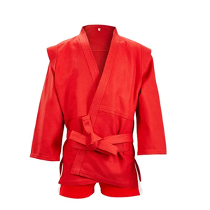 High Performance Sambo Jacket Polyester Cotton Lightweight Breathable Martial Arts Uniform with Customized Packing - Product Image 4
