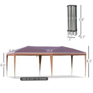 "20FT X 10FT Pop up <b>Canopy</b> <b>Tent</b> with Carrying Bag for Outdoor Gatherings" - Product Image 3
