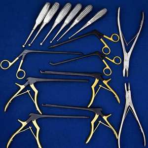 Juego de Curetas Óseas Kerrison Manuales Premium de 15 Piezas, Calidad Alemana, Certificación CE, Instrumento Quirúrgico para Corte Óseo - Product Image 2