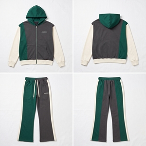 Ensemble de survêtement de maternité mi-saison Y2K en velours avec strass et capuche pour homme, 2 pièces, personnalisé, 100 % coton, automne - Product Image 6