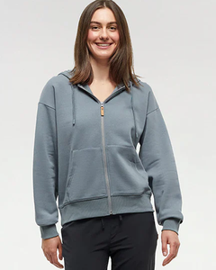 เสื้อฮู้ดซิปเต็มตัว คอตั้ง สำหรับฤดูหนาว ขายส่ง ODM/OEM พิมพ์โลโก้ตามสั่ง ผ้าฝ้าย 100% ระบายอากาศได้ดี สำหรับผู้หญิง โดย Ako ลดราคาพิเศษ - Product Image 3