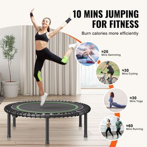 Trampolino Fitness Pieghevole da 40 Pollici in Acciaio per Esercizi Indoor con Carico Massimo di 150 Kg, Compagno di Allenamento Stabile e Silenzioso - Product Image 6
