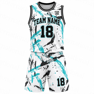 Maillot et short de basket personnalisés, uniformes de basket personnalisés, tissu à séchage rapide, équipes de basket des lycées - Product Image 1