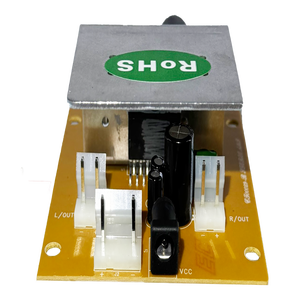 Module d'amplificateur de puissance miniature avec commande par bouton rotatif, double canal, sortie gauche et droite, carte amplificateur de signal, petite enceinte JIN SHENG - Product Image 2