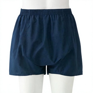 Calzoncillos bóxer de algodón 100% para hombre 2026, de tiro medio, holgados, con estampado de flechas y cuadros tejidos, transpirables, con logotipo personalizado en la cintura. - Product Image 3