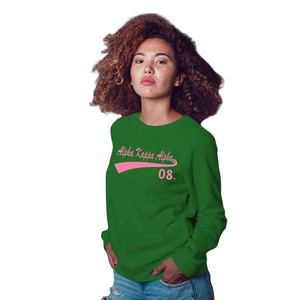   Sudadera con cuello redondo Tail, estampado gráfico verde y rosa de Pakistán, jersey personalizado para hermandades griegas - Product Image 1