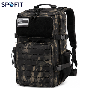 Custom Durable Tactical <b>Backpack</b> <b>Waterproof</b> Outdoor Multi-Pocket Utility Camping Travel Sports Bag Nylon Lining 36-56L OEM - Product Image 1