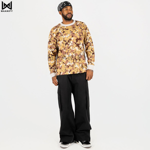 Camiseta Corta Térmica con Estampado de Camuflaje Desértico, para Mujer, Holgada, con Logotipo Personalizado, Marca MAANIFY, Superventas - Product Image 2