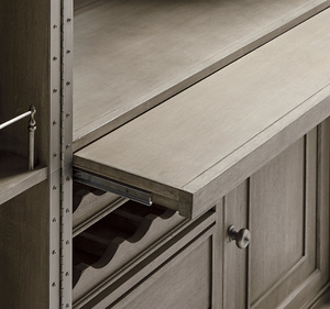 Armoire moderne en bois de mahogany massif, double porte, fabrication artisanale, design durable, minimaliste, chambre à coucher, salon, mur - Product Image 6