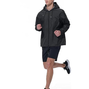 Men's Hooded <b>Waterproof</b> Thin Windbreaker <b>Jacket</b> <b>Lightweight</b> Packable Front Hiking Cycling Running Fishing <b>Golf</b> Camping Travel - Product Image 3