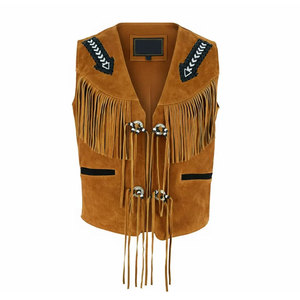 Gilet en cuir marron sur mesure tendance 2026 pour hommes – Qualité supérieure, prix de gros, vêtements d'hiver, gilets de mode - Product Image 3
