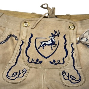 Pantalones Cortos Bávaros de Gamuza de Cabra para Hombre, Talla Grande Premium, Cintura Media, Hasta la Rodilla, Ecológicos - Product Image 3