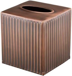 Caja de pañuelos metálica de la mejor calidad con acabado elegante para baño, tocador, encimera de cocina y escritorio de oficina. - Product Image 4