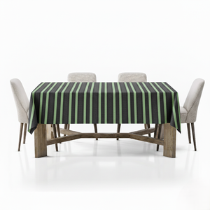 Striped Cotton <b>Tablecloth</b> for Kitchen & Dining Soft Fabric Washable & Wrinkle-Free Stylish Table Cover for Parties - Product Image 3